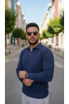 CELEP ERKEK POLO YAKA FİTİLLİ KAZAK K732