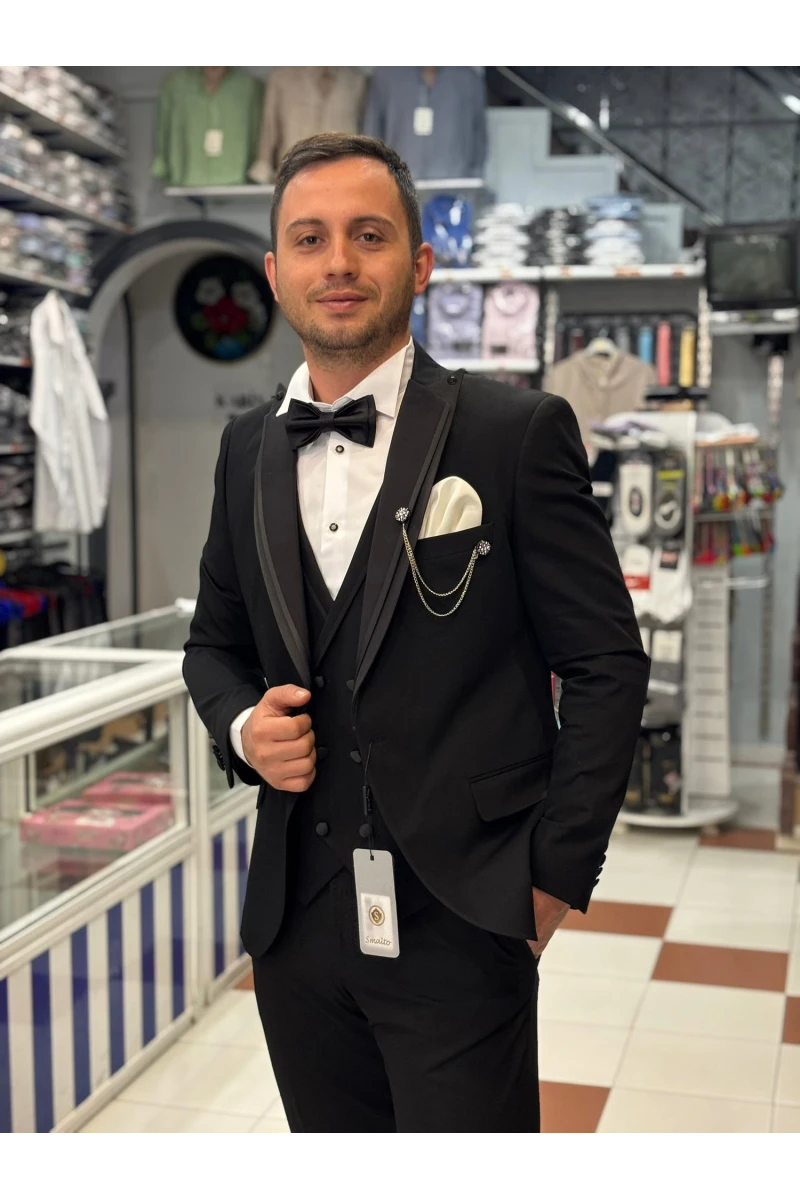 SMALTO LİKRALI SLİMFİT ÇİFTYIRTMAÇLI DAMATLIK TAKIM ELBİSE NSP-1171