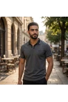 GEWER ERKEK FİTİLLİ ÖRME POLO YAKA T-SHİRT NS-1633