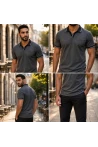GEWER ERKEK FİTİLLİ ÖRME POLO YAKA T-SHİRT NS-1633